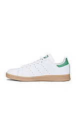 adidas Originals Stan Smith Sneaker in White, Preloved Blue, & Gum 4, view 5, click to view large image.
