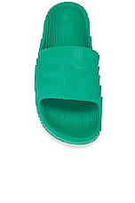 adidas Originals Adilette 22 Sandal in Bold Green & Core Black, view 4, click to view large image.