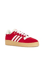 adidas Originals Rivalry 86 Low Sneaker in Better Scarlet, Ivory, & Gum, view 2, click to view large image.