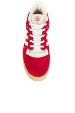 adidas Originals Rivalry 86 Low Sneaker in Better Scarlet, Ivory, & Gum, view 4, click to view large image.