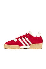 adidas Originals Rivalry 86 Low Sneaker in Better Scarlet, Ivory, & Gum, view 5, click to view large image.