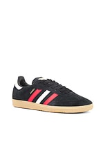 adidas Originals Samba Og Sneaker in Core Black, Better Scarlet, & Gum, view 2, click to view large image.