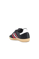 adidas Originals Samba Og Sneaker in Core Black, Better Scarlet, & Gum, view 3, click to view large image.