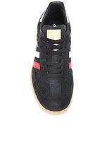 adidas Originals Samba Og Sneaker in Core Black, Better Scarlet, & Gum, view 4, click to view large image.