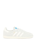 adidas Originals Samba Og Sneaker in Wonder Silver, Chalk White, & Off White, view 1, click to view large image.