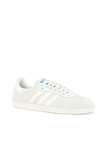 adidas Originals Samba Og Sneaker in Wonder Silver, Chalk White, & Off White, view 2, click to view large image.