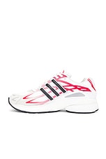 adidas Originals Adistar Cushion Sneaker in White, Core Black, & Better Scarlet, view 5, click to view large image.