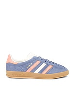 adidas Originals Gazelle Indoor Sneaker in Preloved Ink Mel, Wonder Clay, & Sand Strata, view 1, click to view large image.