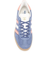 adidas Originals Gazelle Indoor Sneaker in Preloved Ink Mel, Wonder Clay, & Sand Strata, view 4, click to view large image.