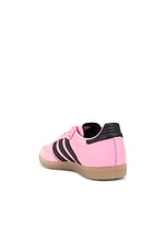 adidas Originals Messi Miami Samba in Easy Pink & Black, view 3, click to view large image.