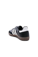 adidas Originals Samba OG in Black, White, & Gum, view 3, click to view large image.