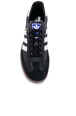 adidas Originals Samba OG in Black, White, & Gum, view 4, click to view large image.