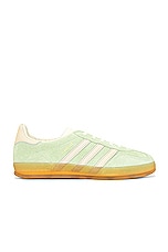 adidas Originals Gazelle Indoor in Segrsp, Almyel, & White, view 1, click to view large image.