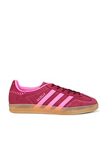 adidas Originals Gazelle Indoor Sneaker in Lucid Pink & Noble