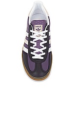 adidas Originals Gazelle Indoor in Shadow Violet, White, & Wonder Quartz, view 4, click to view large image.