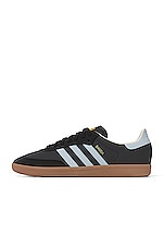 adidas Originals Samba OG in Carbon, Almost Blue, & Chalk White, view 1, click to view large image.