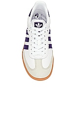 adidas Originals Samba OG in White, Energy Ink, & Off White, view 4, click to view large image.