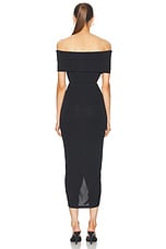 The Andamane Kendall Summer Midi Dress in Black, view 3, click to view large image.