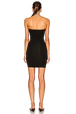 The Andamane Gisele Tube Mini Dress in Black, view 3, click to view large image.