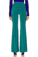 The Andamane Gaia Flare Pant in Malachite, view 3, click to view large image.