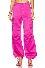 The Andamane Lizzo Cargo Pant in Ciclamino, view 1, click to view large image.