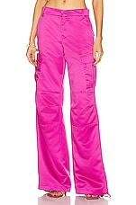 The Andamane Lizzo Cargo Pant in Ciclamino, view 2, click to view large image.