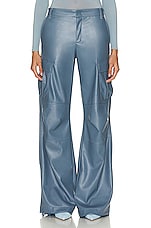 The Andamane Lizzo Cargo Pant in Denim, view 1, click to view large image.