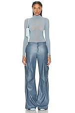 The Andamane Lizzo Cargo Pant in Denim, view 4, click to view large image.