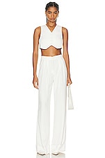 The Andamane Natalie Pant in Off White, view 4, click to view large image.