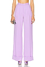 The Andamane Nathalie Cuffed Hem Maxi Pant in Lilac, view 1, click to view large image.