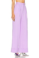 The Andamane Nathalie Cuffed Hem Maxi Pant in Lilac, view 2, click to view large image.