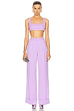 The Andamane Nathalie Cuffed Hem Maxi Pant in Lilac, view 4, click to view large image.