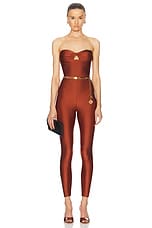 The Andamane Holly 80's Legging in Intense Rust, view 4, click to view large image.