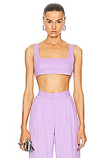 The Andamane Muse Bralette Top in Lilac, view 1, click to view large image.