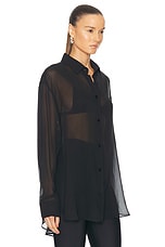 The Andamane New Georgiana Oversized Shirt in Black, view 2, click to view large image.