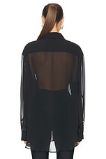 The Andamane New Georgiana Oversized Shirt in Black, view 3, click to view large image.