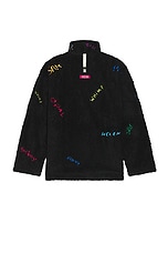Advisory Board Crystals R.i.p. Society Quarter Zip in Black, view 2, click to view large image.