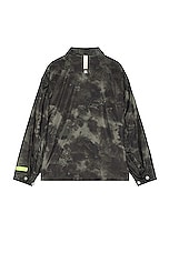 Advisory Board Crystals Tie Dye Ripstop Jacket in Black, view 2, click to view large image.