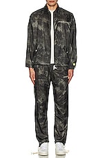 Advisory Board Crystals Tie Dye Ripstop Jacket in Black, view 5, click to view large image.