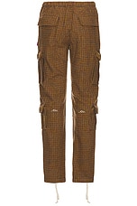 Advisory Board Crystals Cargo Pants in Orange Gun Plaid, view 2, click to view large image.