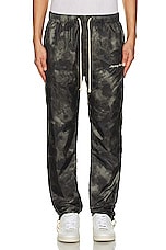 Advisory Board Crystals Tie Dye Ripstop Zip Pant in Black, view 5, click to view large image.