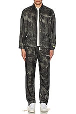 Advisory Board Crystals Tie Dye Ripstop Zip Pant in Black, view 7, click to view large image.