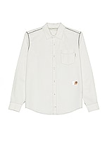 Advisory Board Crystals Oxford Shirt in White, view 1, click to view large image.