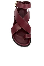 A.EMERY Jalen Sandal in Merlot, view 4, click to view large image.