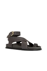 A.EMERY Jalen Sandal in Storm Suede, view 2, click to view large image.