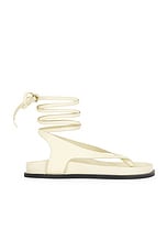 A.EMERY Shel Sandal in Eggshell, view 1, click to view large image.