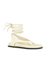 A.EMERY Shel Sandal in Eggshell, view 2, click to view large image.