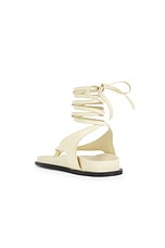 A.EMERY Shel Sandal in Eggshell, view 3, click to view large image.
