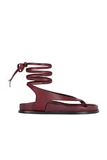 A.EMERY Shel Sandal in Merlot, view 1, click to view large image.