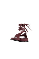 A.EMERY Shel Sandal in Merlot, view 3, click to view large image.